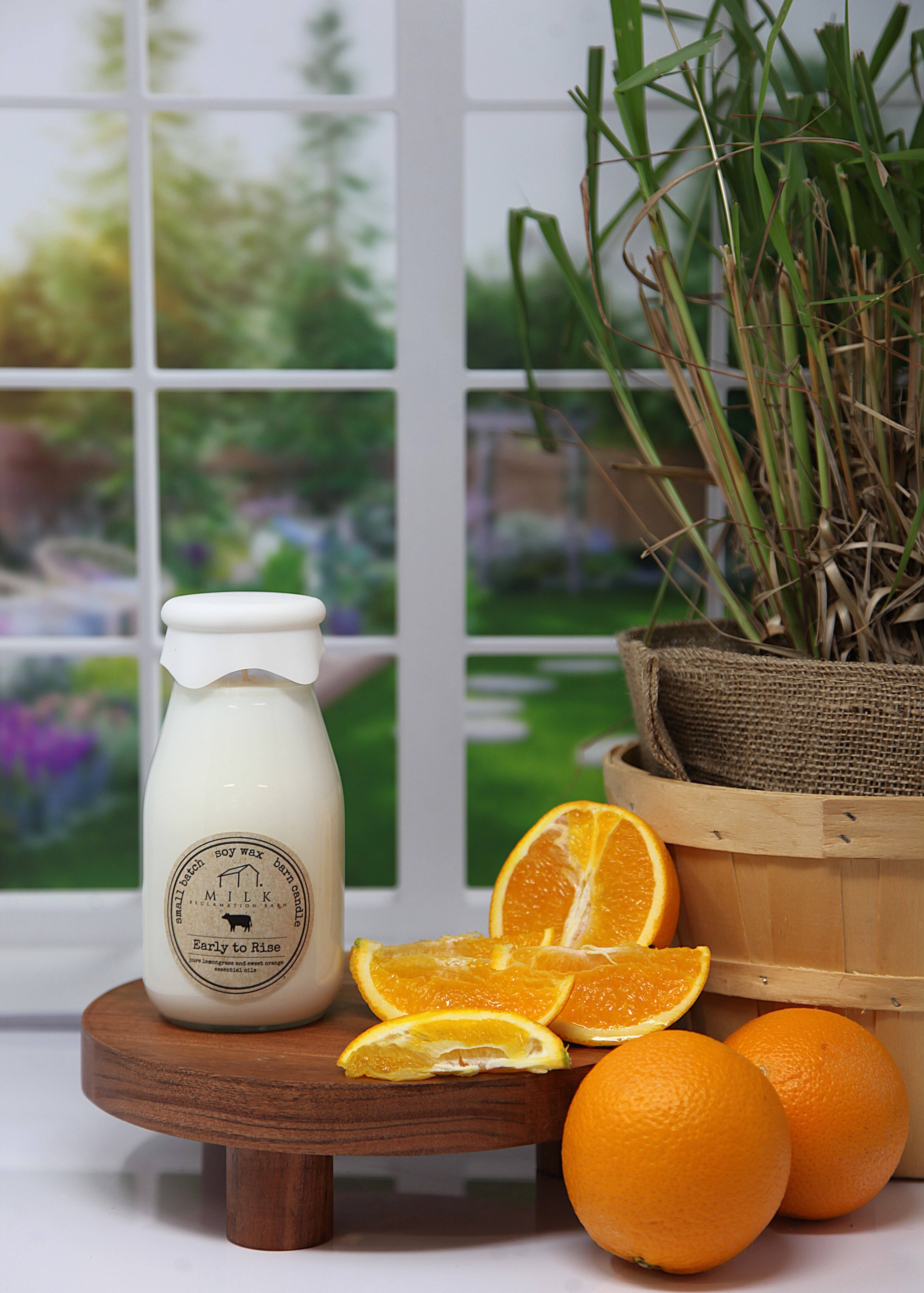 Milk Reclamation Barn - Wholesale Jar/Filled Candle - Milk Bottle Candle 13 oz14