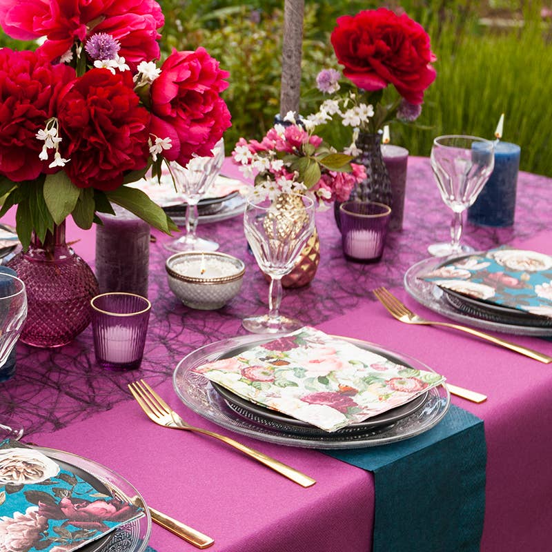 Home Fashion - Carl Dietrich GmbH - Wholesale Dinner & Cloth Napkin - Wild Roses lunchnapkins2