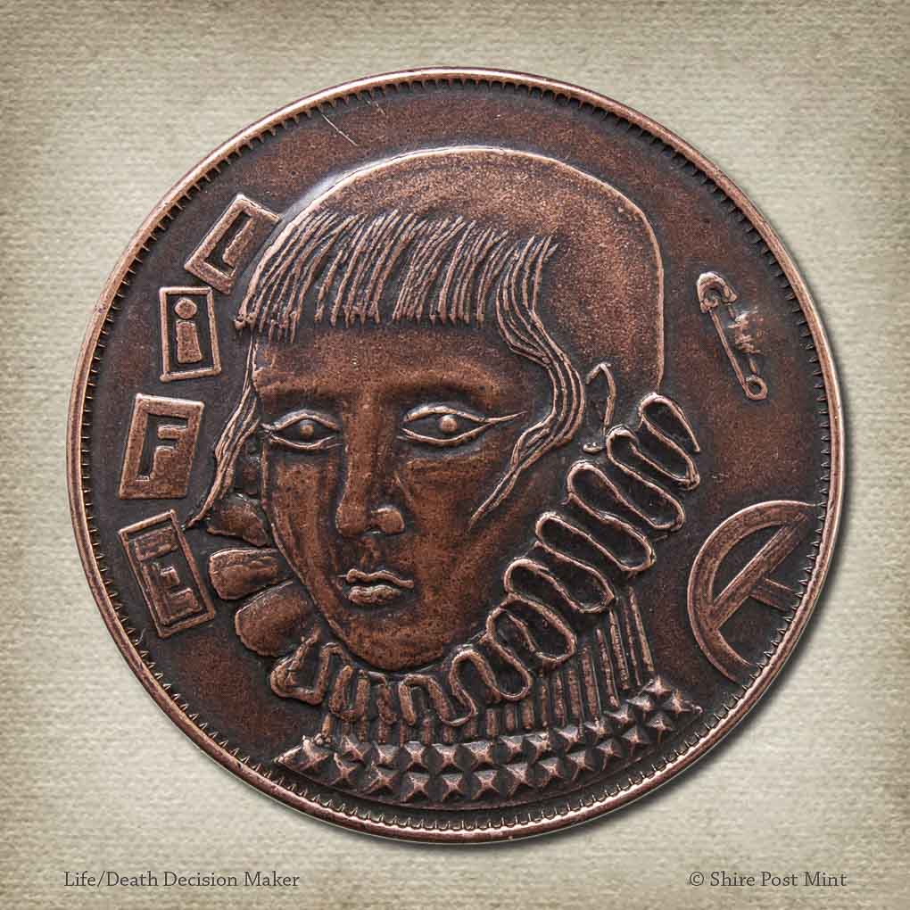 Shire Post Mint - Wholesale Keepsake Coin/Token - Life/Death Decision Maker Copper Coin1