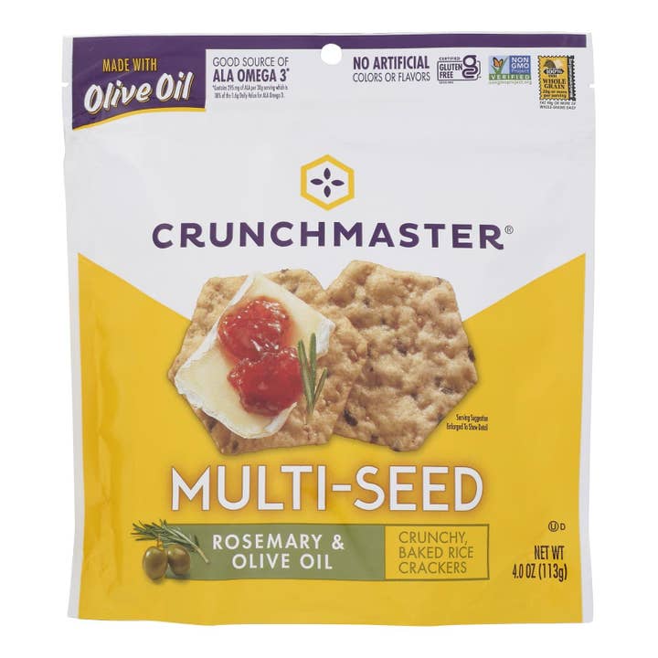 Everyday Supply Co - Wholesale Crackers - Crunchmaster - Multiseed Crckr Rsmry&olv - Case Of 12 - 4 Oz