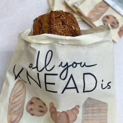 Beeswax Bread Bag - All You Knead is Love for wholesale by Planet B, Inc.