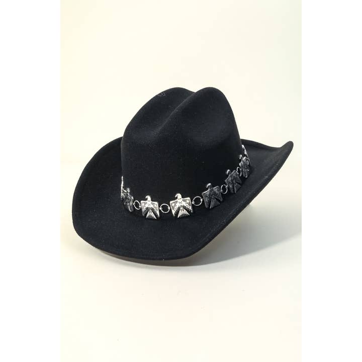 Anarchy Street - Wholesale Cowboy Hat - Women's - Eagle Chain Strap Western Cowboy Hat
