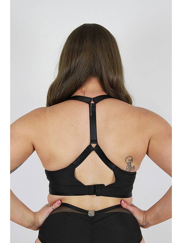 Rarr Designs - Wholesale Bralette - Women's - Yasmin Plunge Bralette – Black2