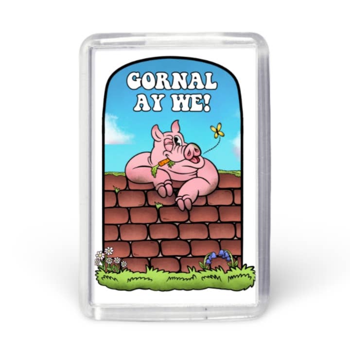 Gornal Ay We! Akryl kylskåpsmagnet för wholesale av Black Country Cards