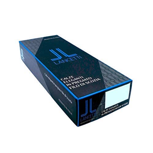 PARAMONTE CALZE SRL – Meias - Homem por atacado – LANCETTI - Meias Curtas Masculinas em Algodão Filo di Scotia Produzidas na Itália5