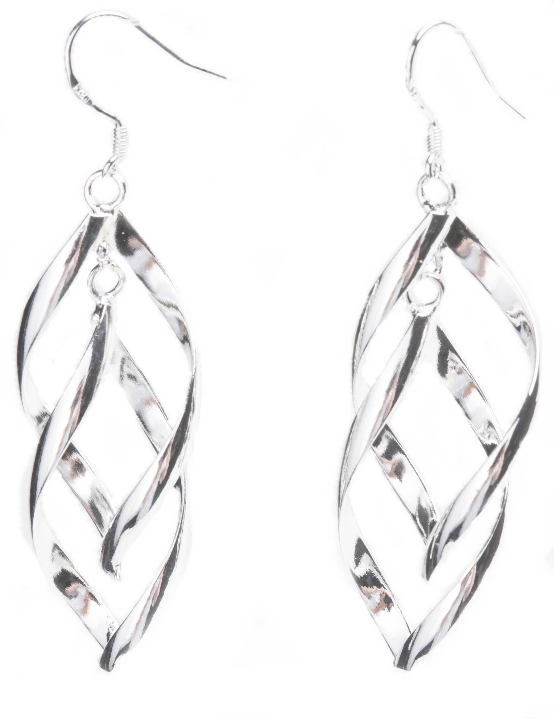 Peace Love Bling – wholesale Dangle earrings – Avalon Sterling Silver Intertwining Earrings3