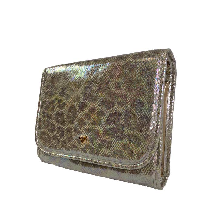 PurseN (new) - Wholesale Toiletry Bag - Women's - Getaway Toiletry Case - Glimmer Leopard4