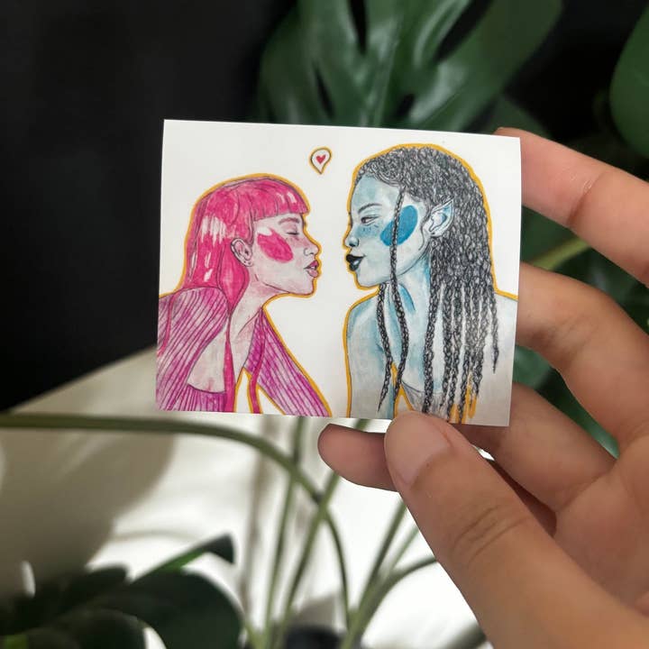 UNFOLDZinesandArt - Wholesale Sticker - Adventure Time Marceline & Princess Bubblegum Sticker Queer