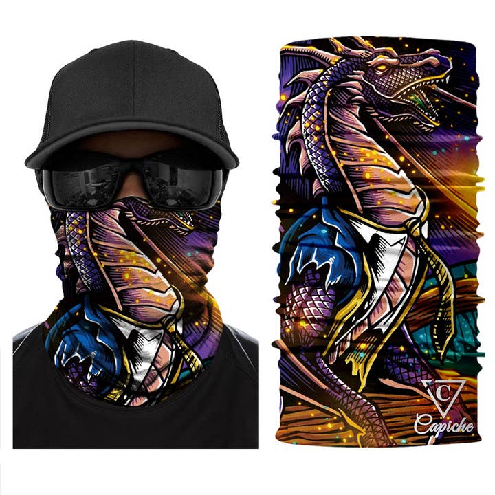 Magischer Zauber Biker-Maske - Lila für den Großhandel von Capiche