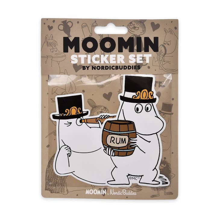 Nordicbuddies - Wholesale Sticker - Moominpappa XL-Sticker Combo0