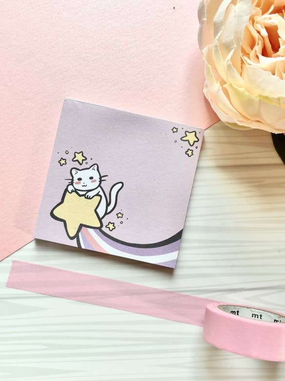Yndig Kitty Cat Bunny Memo Pad | Pocket Notesblok 50 Ark for engroshandel hos Kimi Creative
