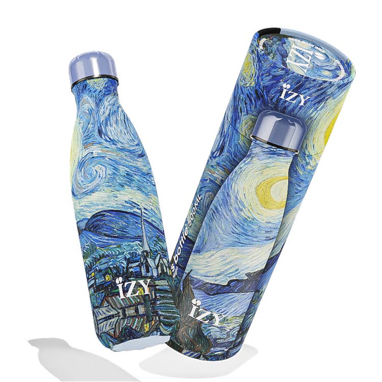 Thermos Bottle Starry Night Van Gogh Insulated Water Bottles for wholesale by IZY Bottles