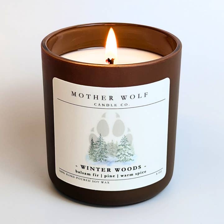 Winter Woods for wholesale by Mother Wolf Candle Co.