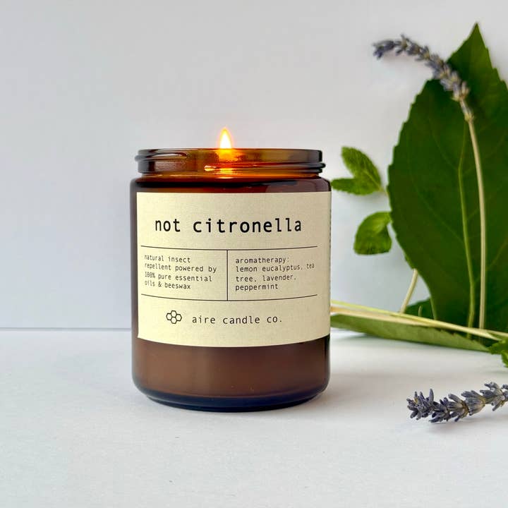 vela de cera de abejas repelente de insectos natural no citronela para venta al por mayor de aire candle co.