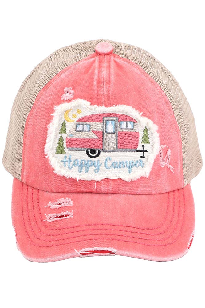 Hana – wholesale Hästsvanskeps - Dam – C.C HAPPY CAMPER Patch Pony Keps1