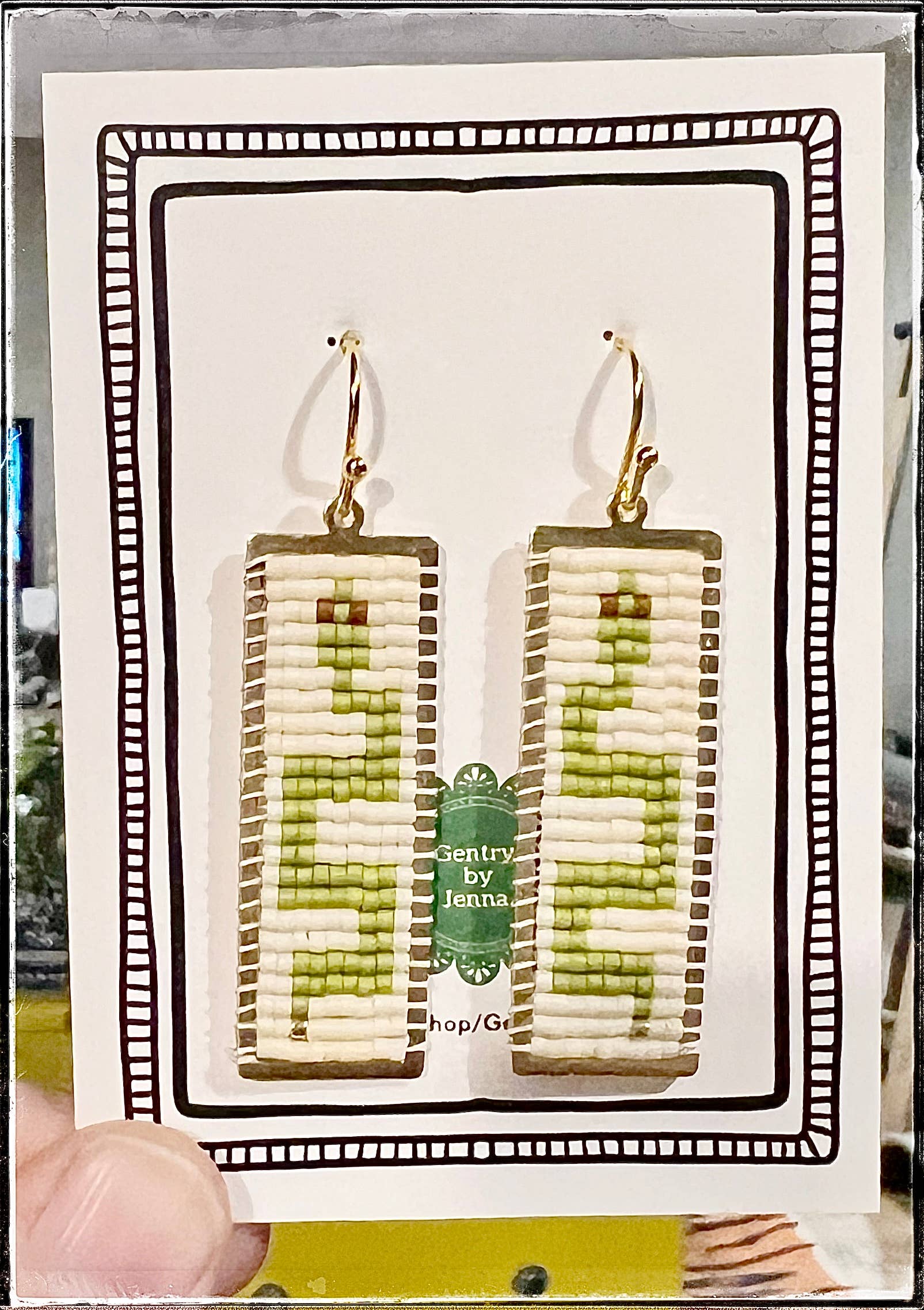 GentrybyJenna - Wholesale Dangle Earrings - Glass Seed Bead Brass Charm Dangle Earring Snake Miyuki1