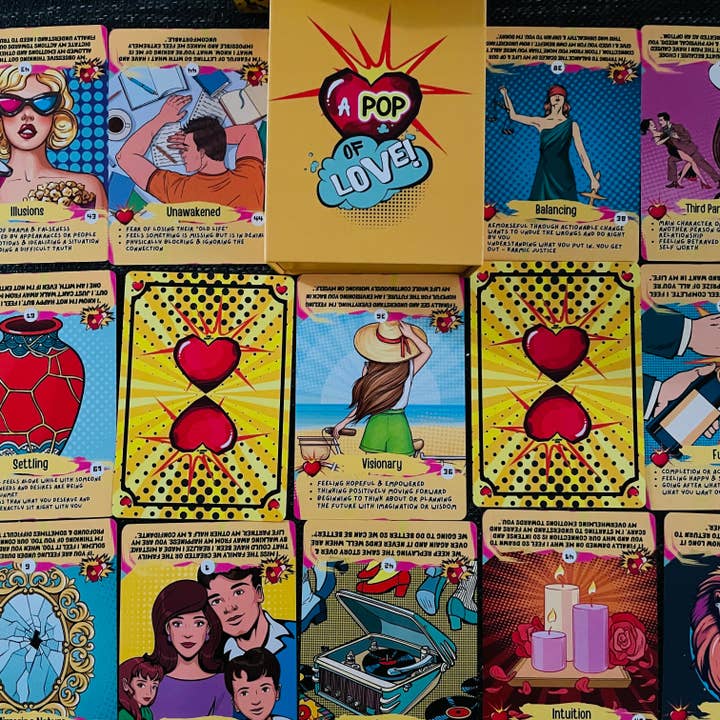 Un jeu d'oracle Pop of Love pour la vente par Vibe About It