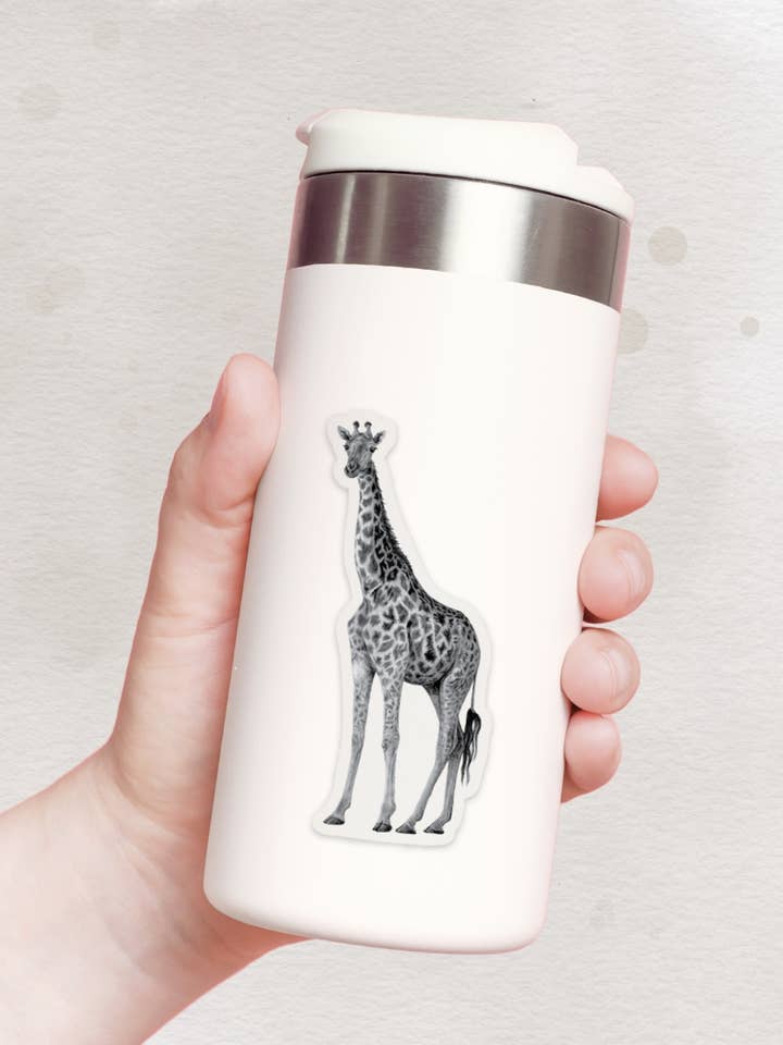 Giraffe Sticker - Dishwasher Safe for wholesale by Pen On Paper Co