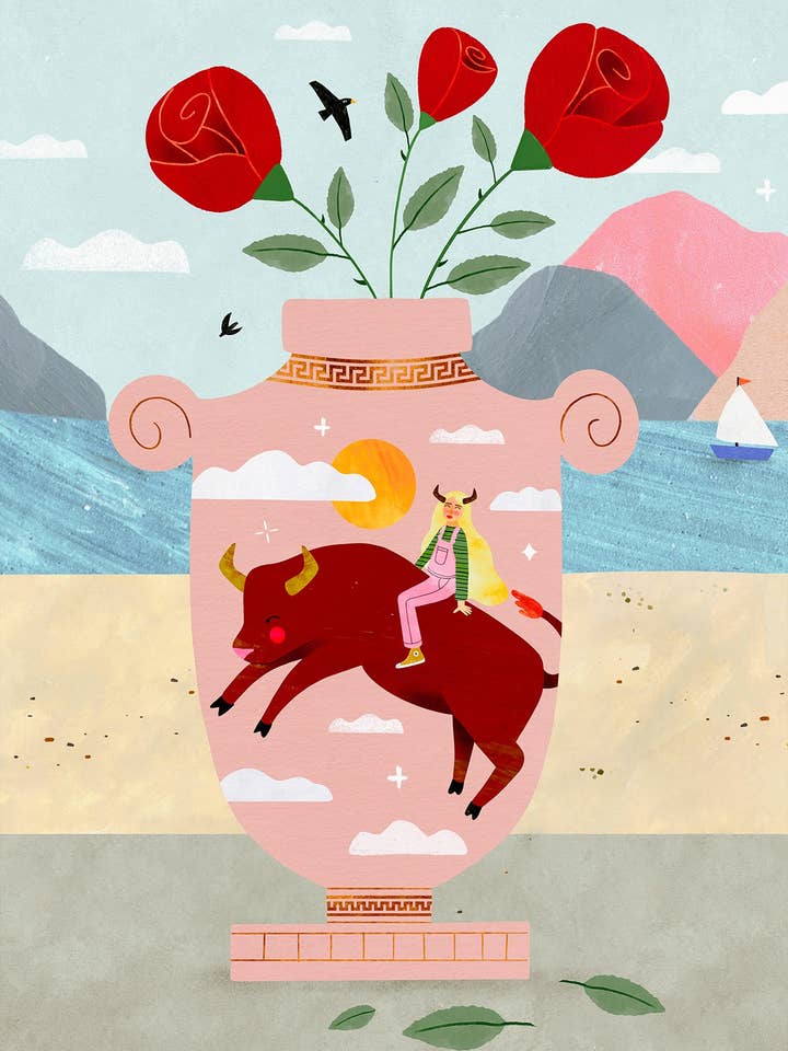 Affiche Taureau pour la vente par MAISON PATATE