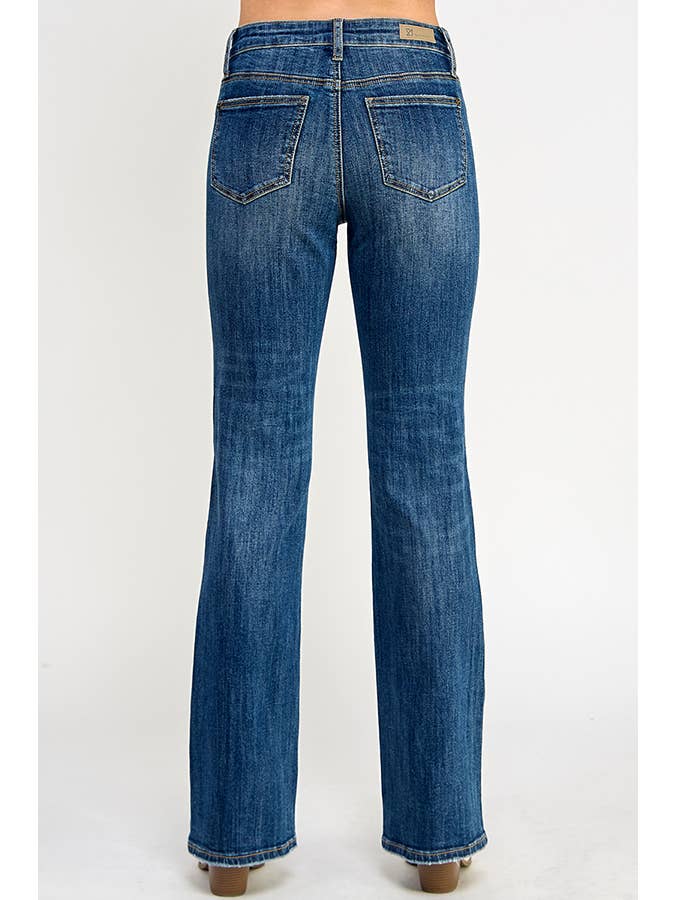 SAIGE DENIM - Wholesale Jeans - Women's - P8035MD-MID RISE SKINNY BOOT CUT WITH STRETCH4