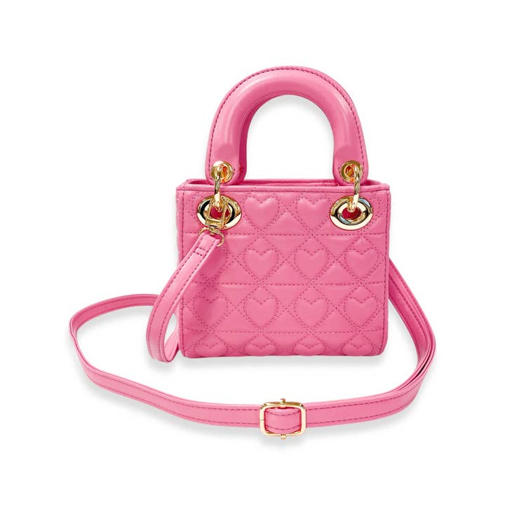 Doe a Dear - Wholesale Crossbody Bag - Kids - B1381 Heart-Quilted Bag (5 Colors)24