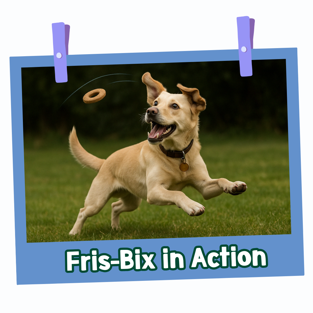 PARK LiFE – wholesale Pet biscuits – Dog – Fris Bix Frisbee Shaped Biscuits Peanut Butter 100g Pouch6