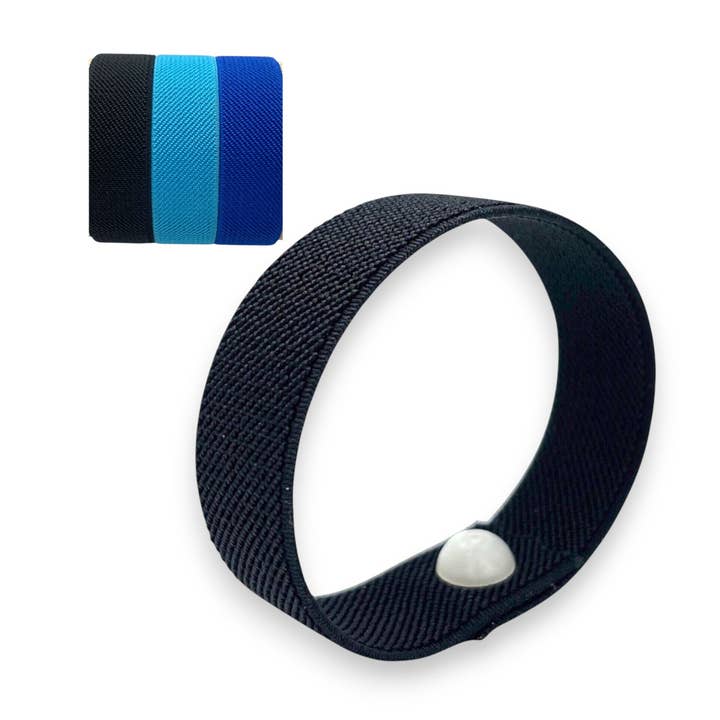 Rubber Band Snap Anxiety Bracelet – Mindfulness & Focus – Single/3 Pack for wholesale by AcuBracelet