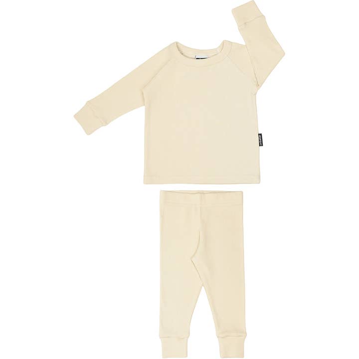 Ribbed Set - Clotted Cream for wholesale by Cribstar