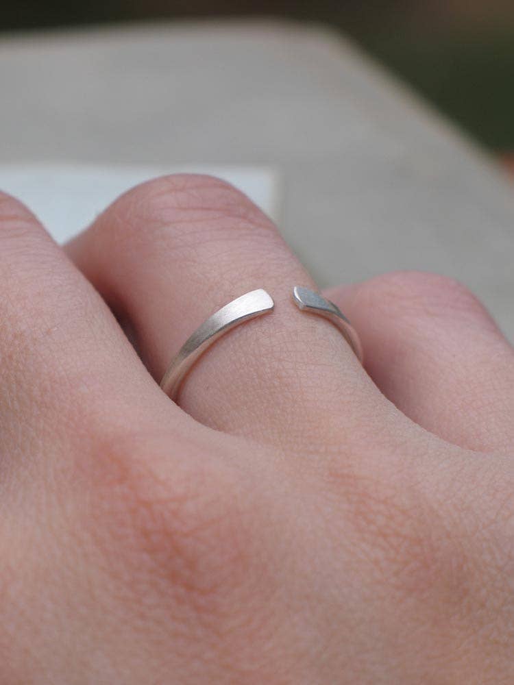 Metamorphosis Metals - Wholesale Band/Stacked Ring - Forged Silver Band4