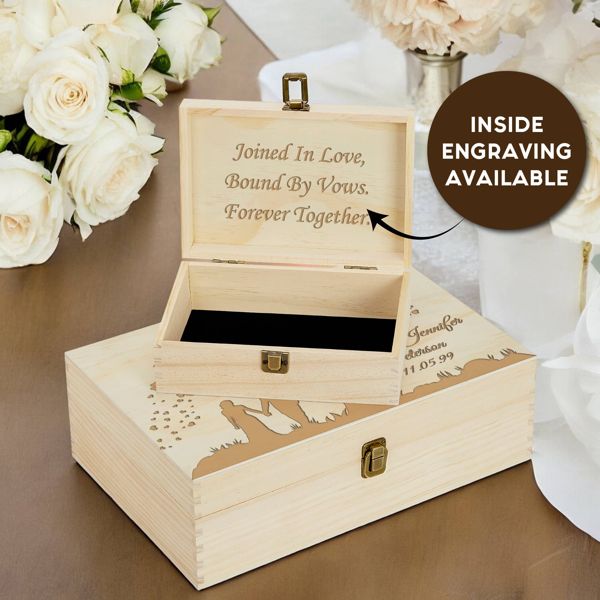 Engrave My Memories - Wholesale Keepsake Box - Kids & Baby - Personalized Engraved Wedding Memory Box2