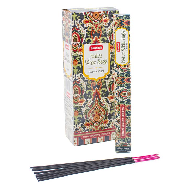 Inc. Sandesh SALVIA BIANCA 20gr (6pz) per la vendita all'ingrosso da parte di Esoterica Arte