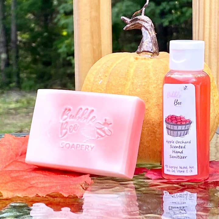 Bubble Bee Soapery - Wholesale Hand Soap/Wash - Apple Orchard Hand Soap And Hand Sanitizer Set