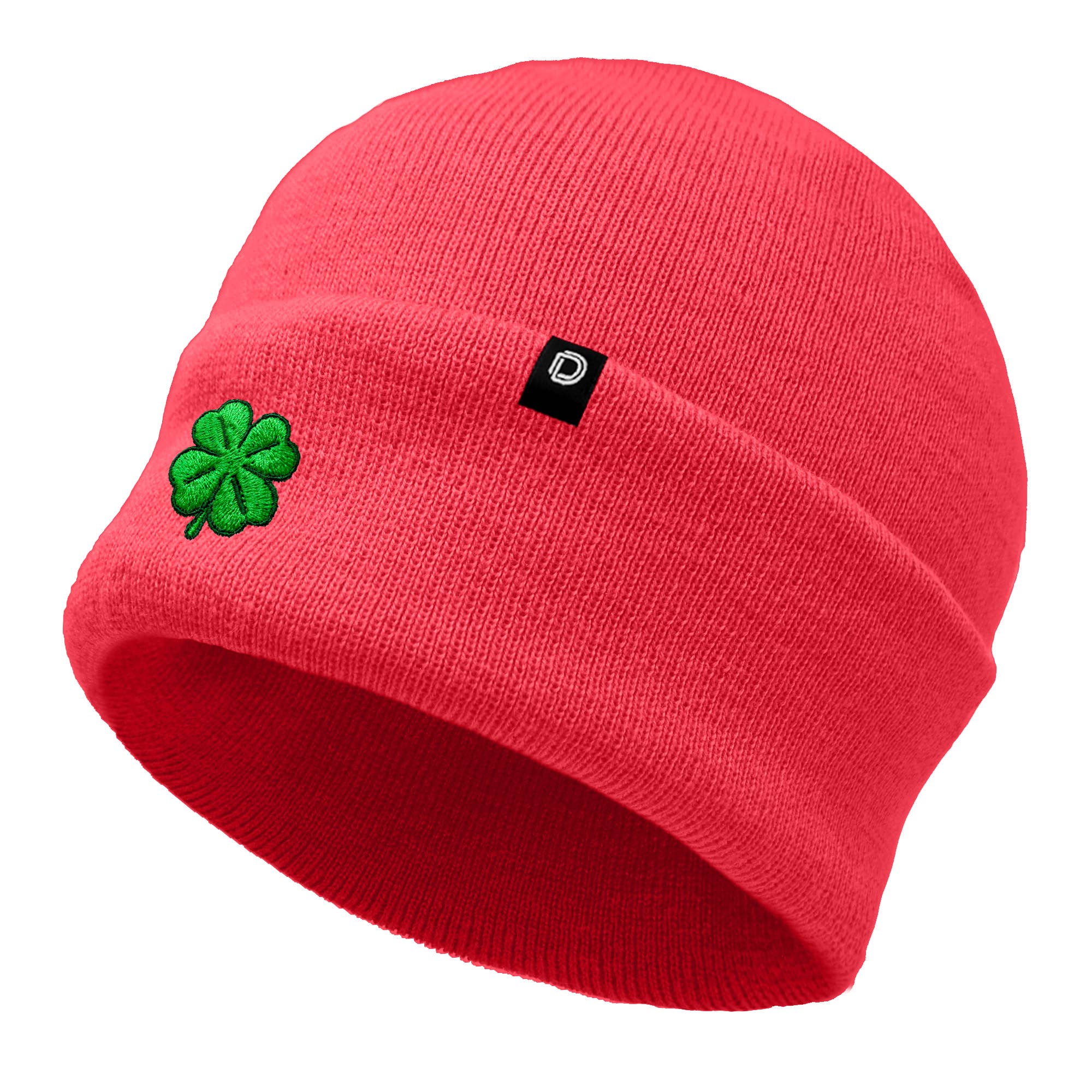 Dalix - Wholesale Beanie - Women's - Dalix Embroidered Clover Beanie Cap Cuffed Knit Hat Women50