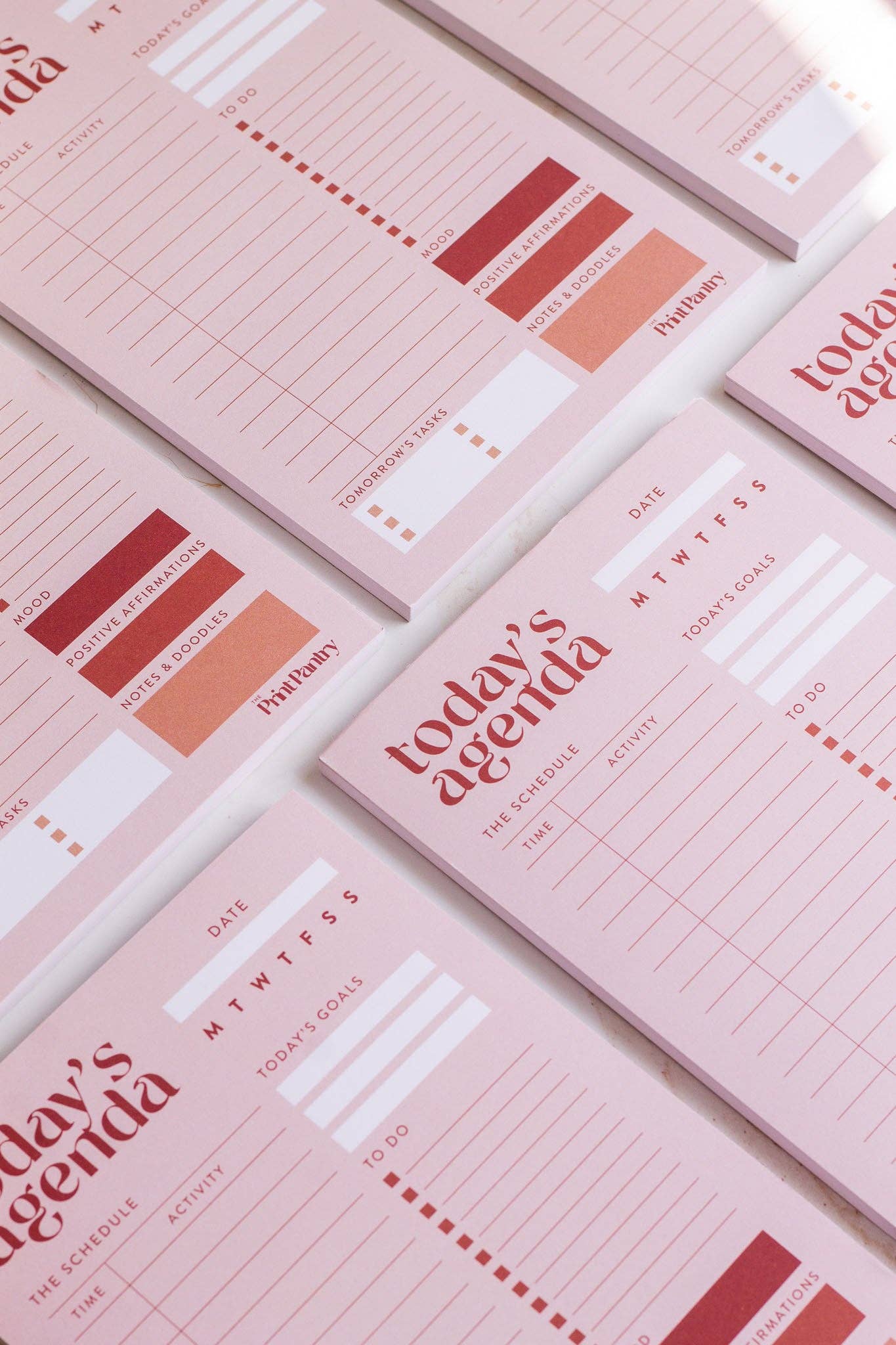 The Print Pantry - Wholesale Notepad - Daily Agenda Notepad1