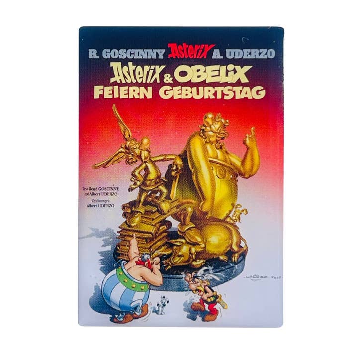 PIN © 34 - Asterix & Obelix Fødselsdag - Forside Tegneserie - Tysk - A#594 for engroshandel hos Astur Pins