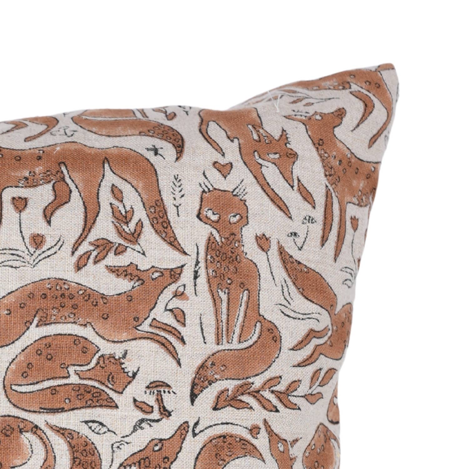 Fabdivine - Wholesale Throw Pillow Cover - Unique Block Print Pure Linen Pillow Cover  - Gehravan2