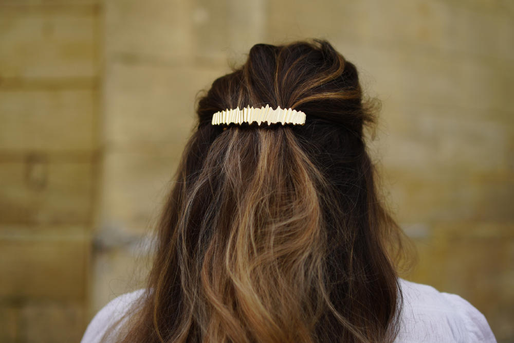 Bohomane - Wholesale Barrette - Women's - Textured Gold Liora Hair Clip1
