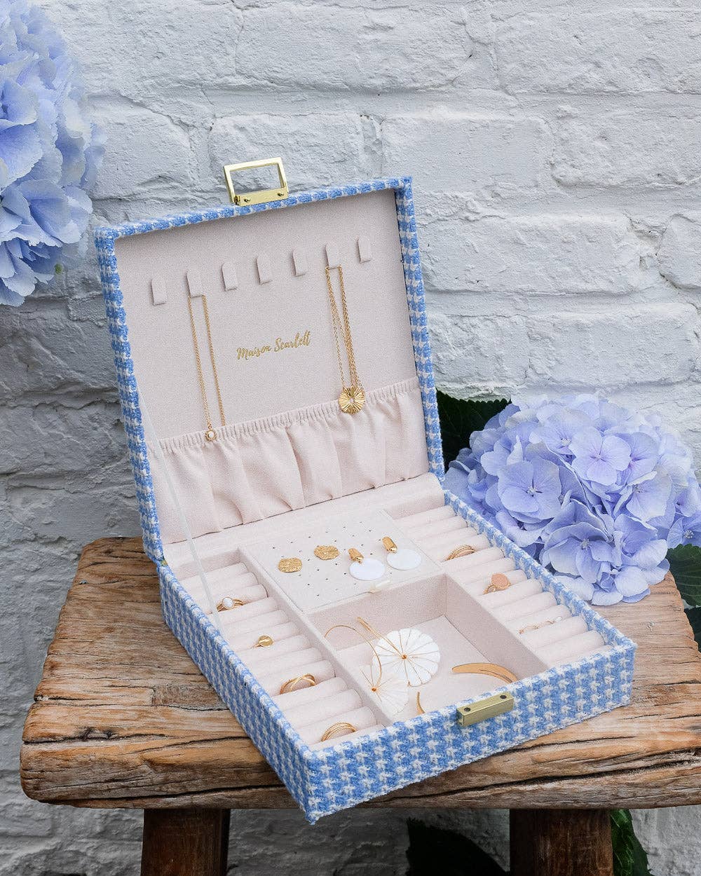 Maison Scarlett - Wholesale Jewelry Box/Organizer - Anne houndstooth jewelry box0