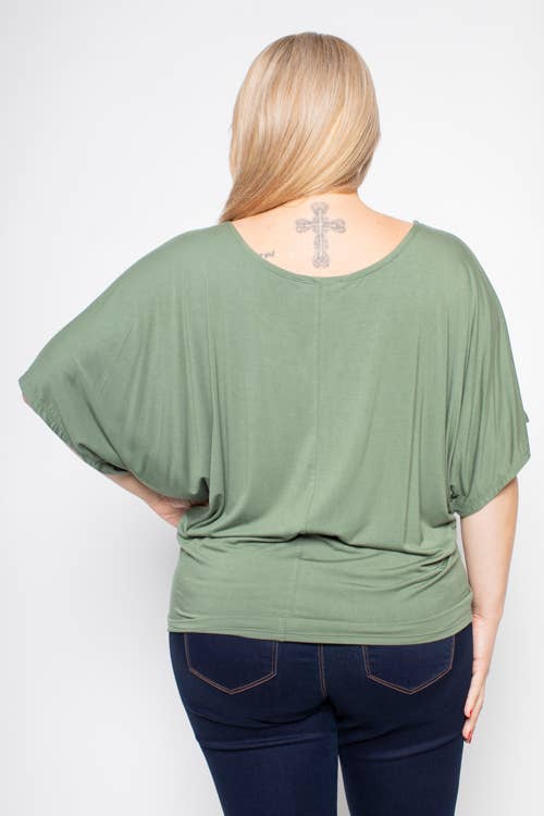 Curve Market - Wholesale Knit Top - Women's - PLUS SIZE BATWING KNIT TOP6