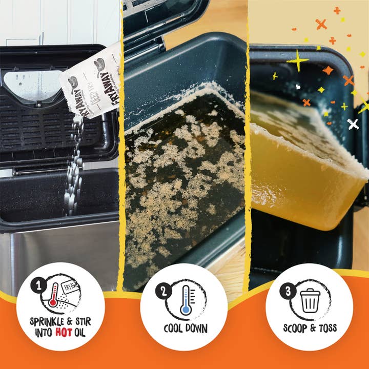 FryAway Cooking Oil Solidifier - Wholesale Kitchen Tool/Gadget - FryAway Deep Fry - Easy, Mess-free Cooking Oil Disposal (Shark Tank)1