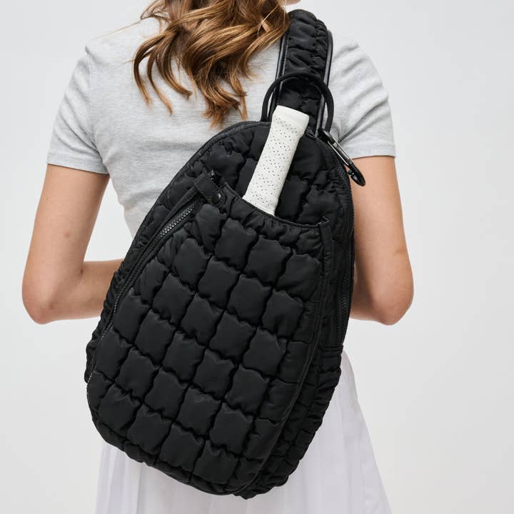 Sol and Selene - Wholesale Crossbody Bag - Women's - Match Point - Quilted Puffer Pickleball-Paddle Tennis Sling