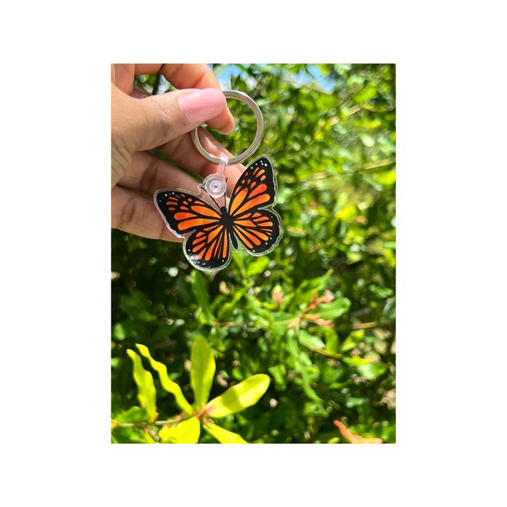 monarch butterfly keychain for wholesale by Forever Elior Co.
