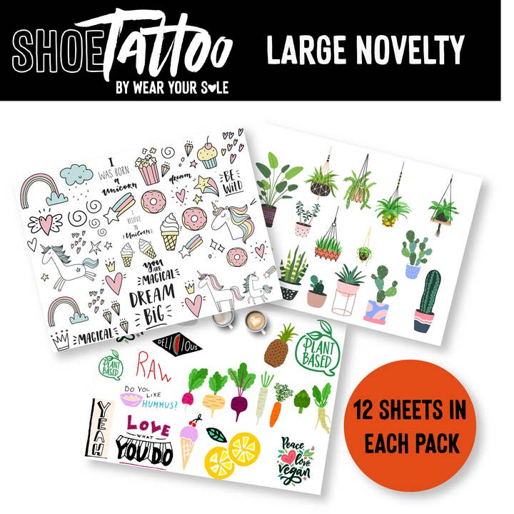 WYS Large Shoe Tattoo - Novelty for wholesale by Wear Your Sole