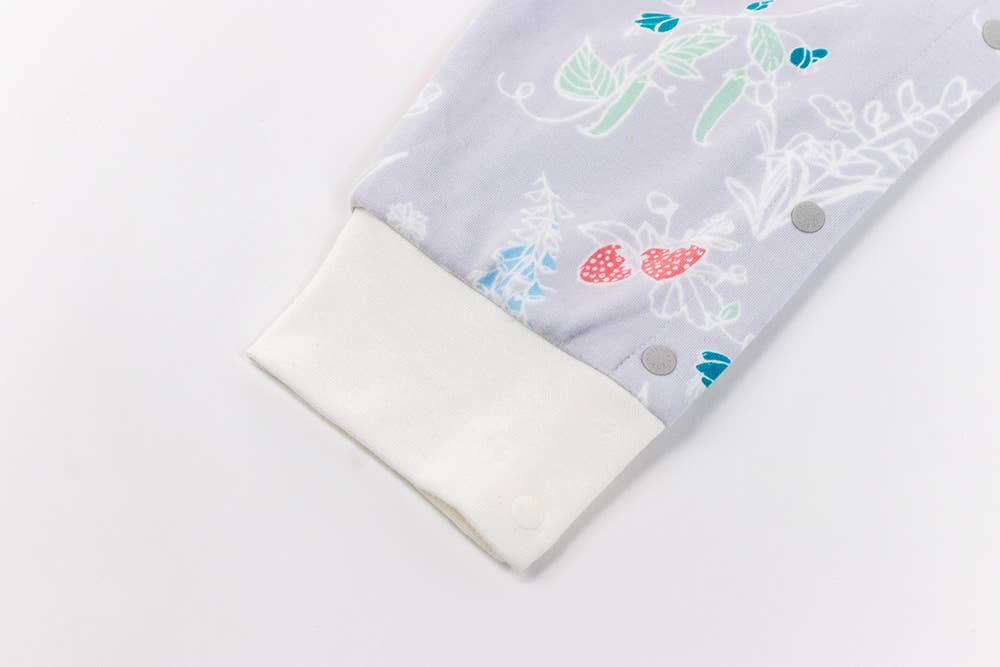 Nest Designs - Wholesale Sleepsuit - Baby - 1.0 TOG Organic Long Sleeve Sleep Suit - Garden Bounty1