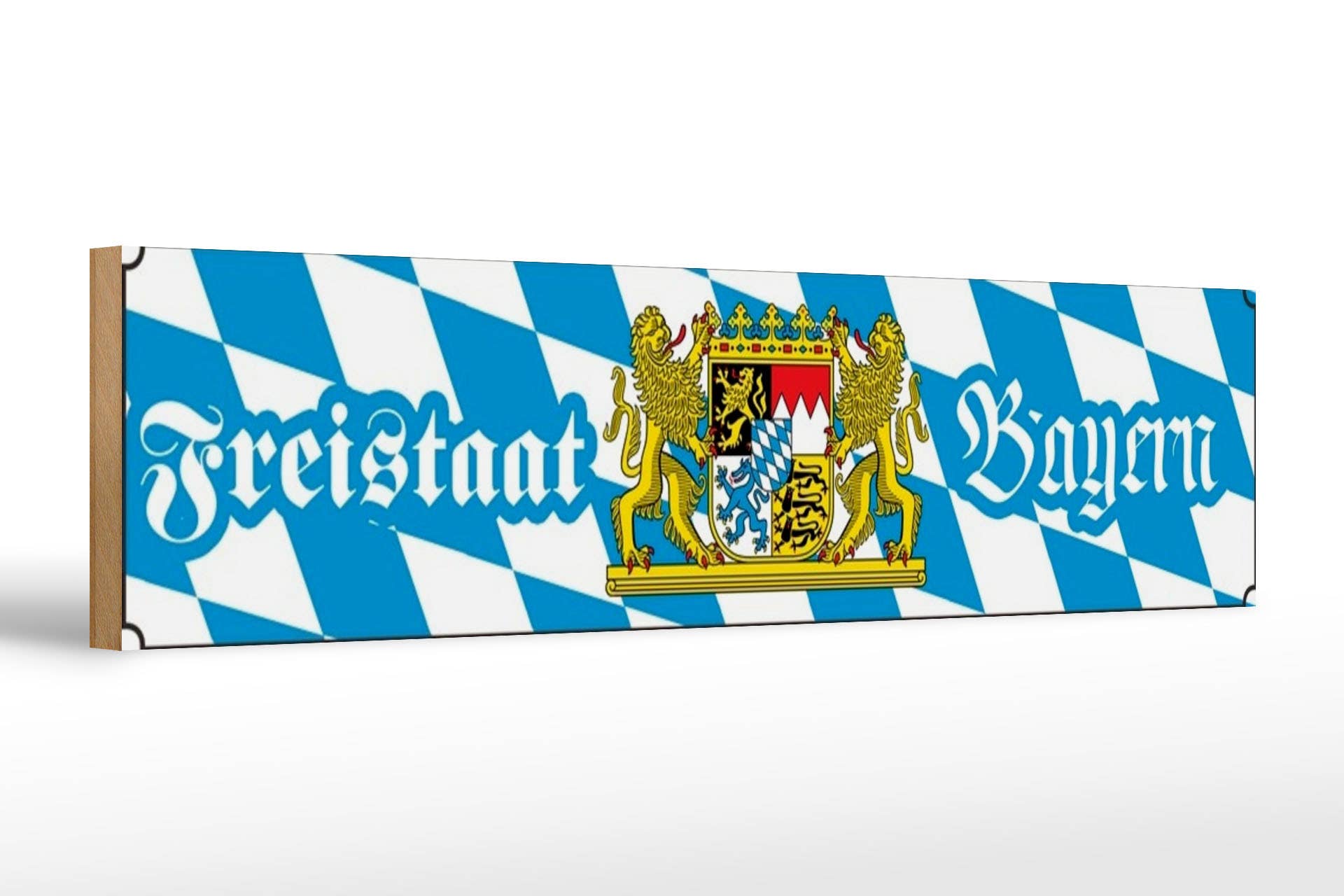 Femer - Wholesale Sign - Bavarian wooden sign 46x10cm Freistaat Bayern0