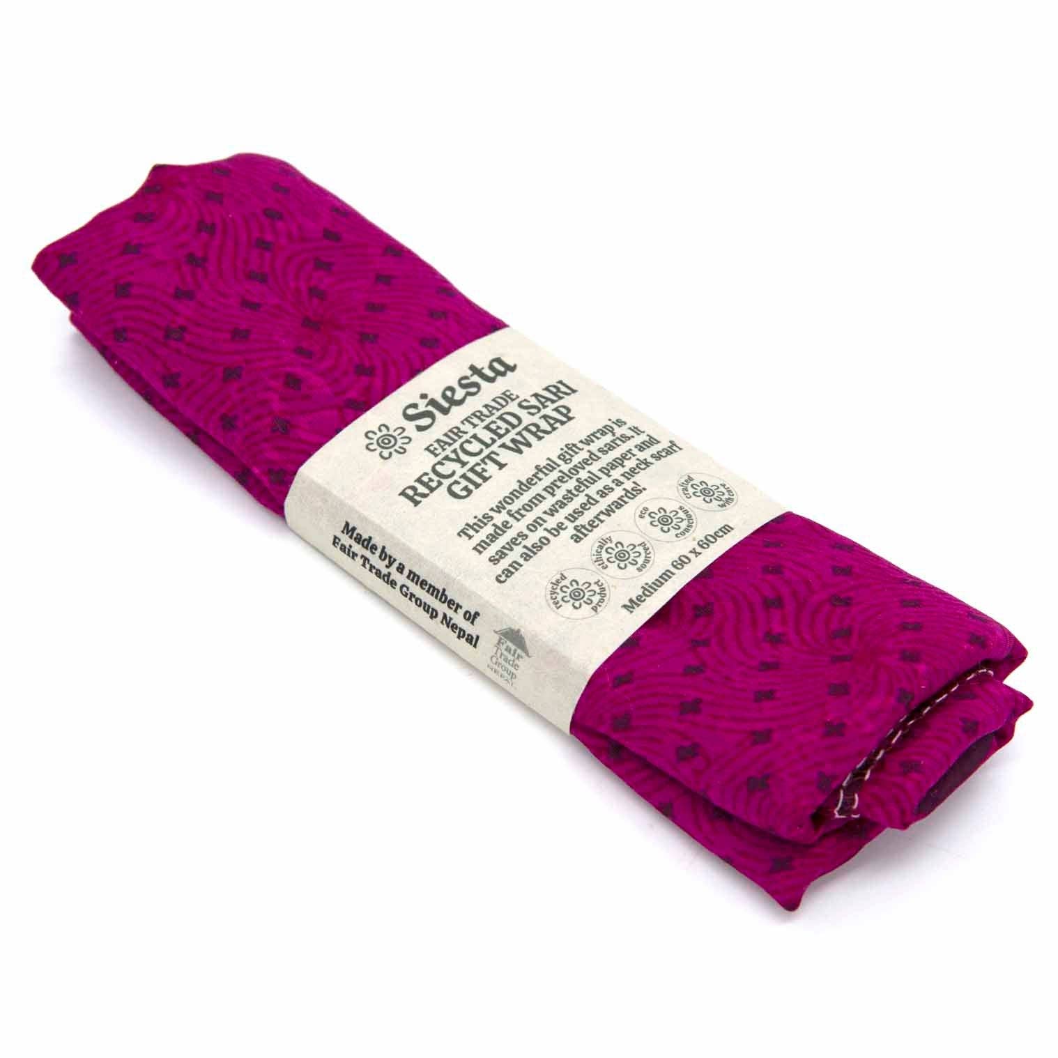 Siesta - Wholesale Flat Wrap - Nepalese Recycled Sari Gift Wrap5