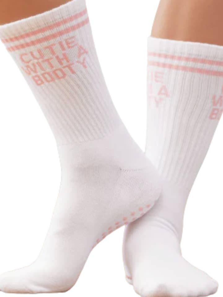 Souls. – Engroshandel Strømper - Dame – Cutie With a Booty skridsikre sokker til pilates, yoga og barre0