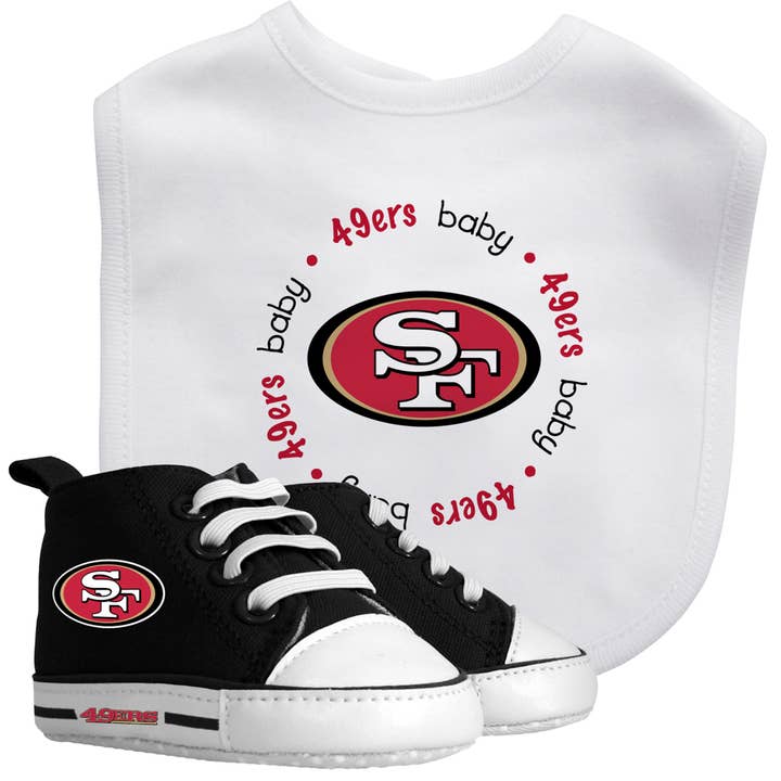 Masterpieces Puzzles - Wholesale Clothing Set - Baby - San Francisco 49ers - 2-Piece Baby Gift Set