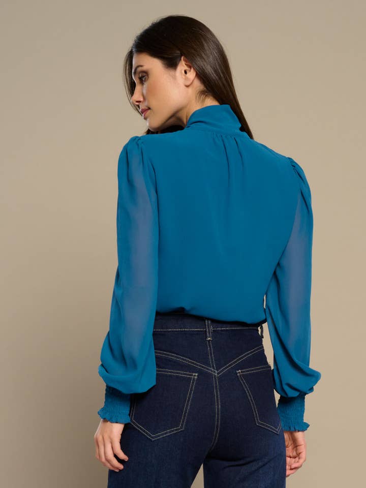 Blue DONNA TOP for wholesale on Faire4