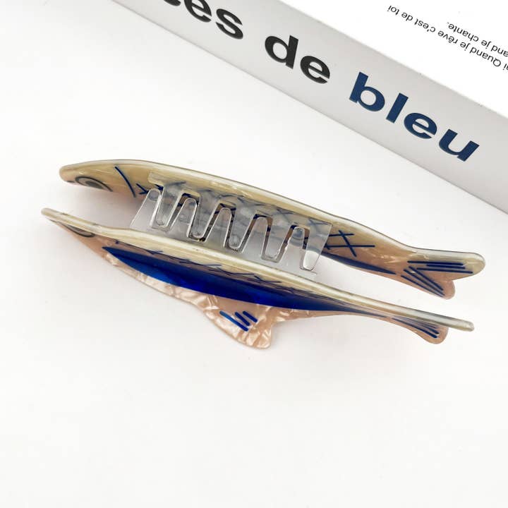 Sardine Sardine-Shaped Hair Claw Clip, Ocean Style Hair Clip for wholesale on Faire6